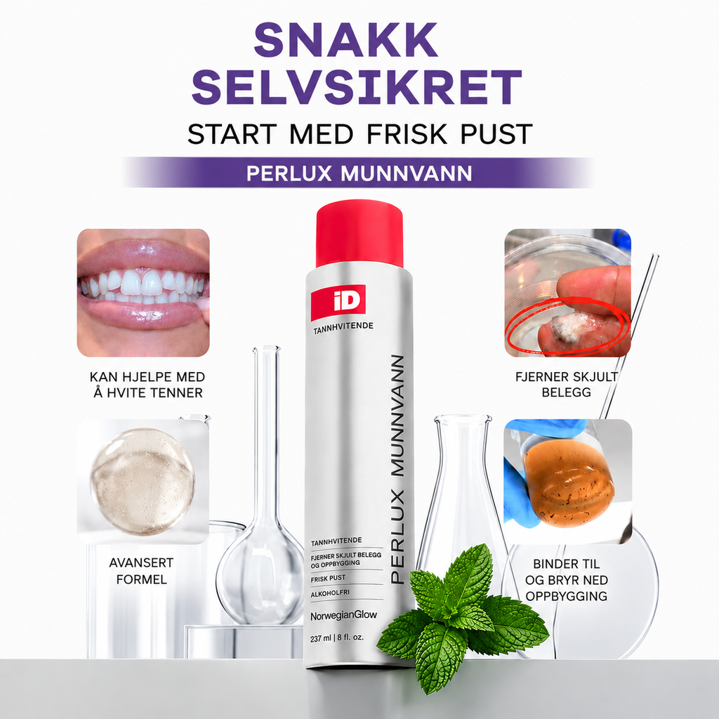 Perlux — Rensende munnskyll for hvitere tenner og friskere pust