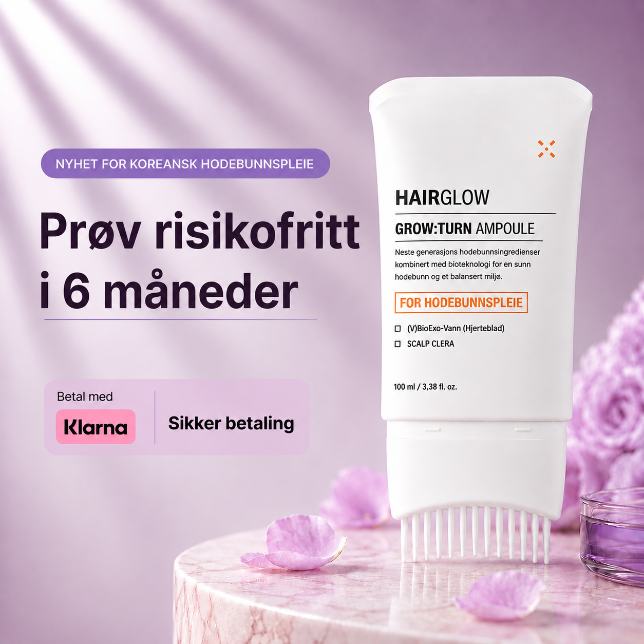HairGlow — Tettere hår uten kjemikalier